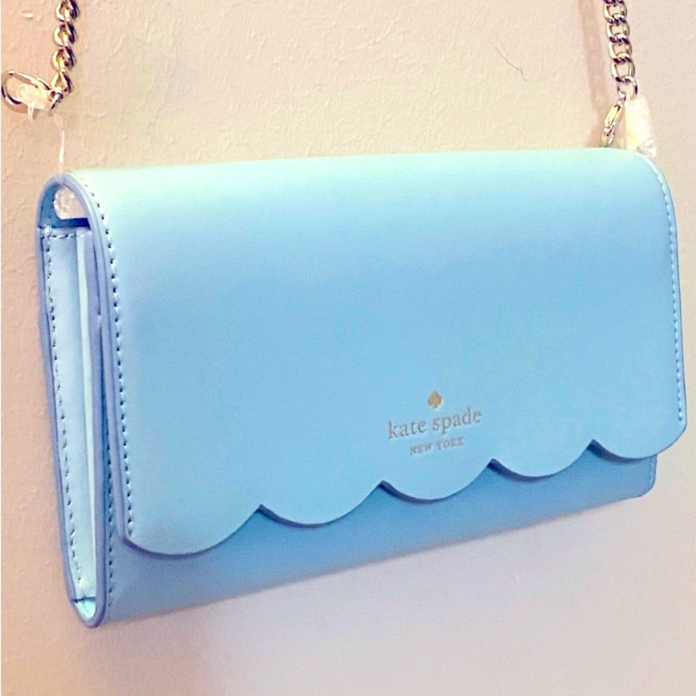 like new kate spade gemma baby blue crossbody bag